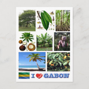 Gabun - I Liebe Gabun - Postkarte