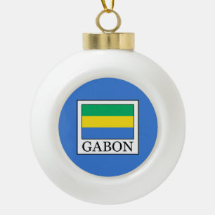 Gabun Keramik Kugel-Ornament
