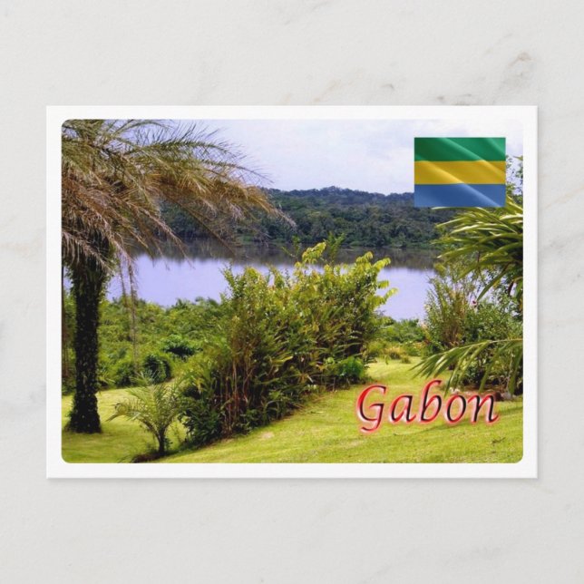 Gabun - Lac à Kango - Postkarte (Vorderseite)