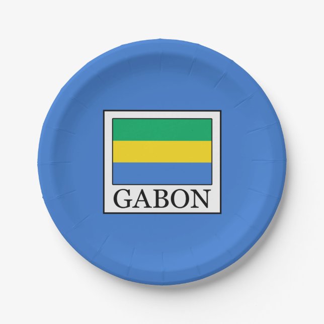 Gabun Pappteller (Vorderseite)