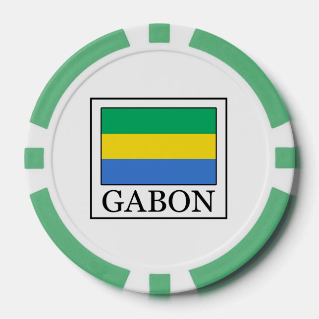 Gabun Pokerchips (Vorderseite)