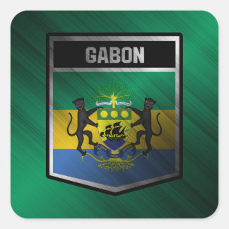 Gabun Quadratischer Aufkleber