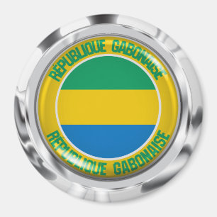 Gabun-Rundemblem Magnet