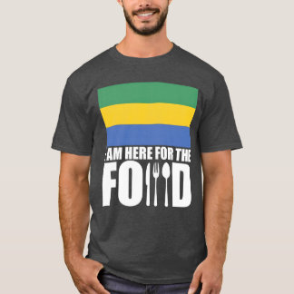 Gabun Souvenir Essen Reise Familie T-Shirt