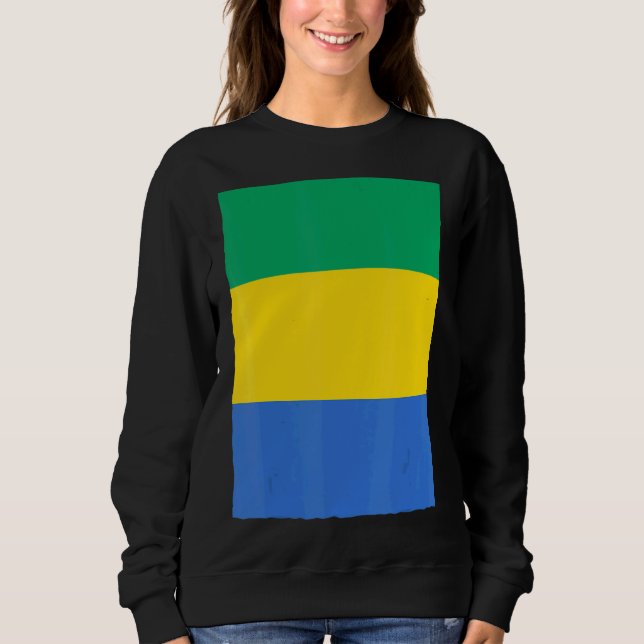 Gabun-Staatsflagge Sweatshirt (Vorderseite)