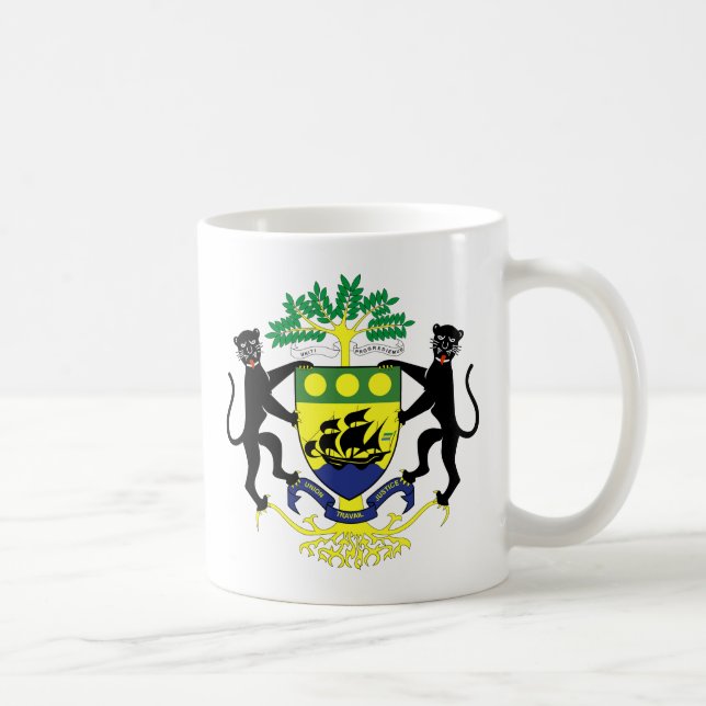 Gabun-Wappen Kaffeetasse (Rechts)