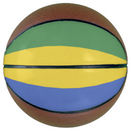 Gabunische Flagge Basketball