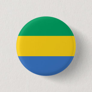 Gabunische Flagge, Flagge Gabuns Button