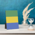 Gabunische Flagge Fotoplatte<br><div class="desc">Ein ideales Geschenk für alle,  die Patrioten ihres Landes sind!</div>