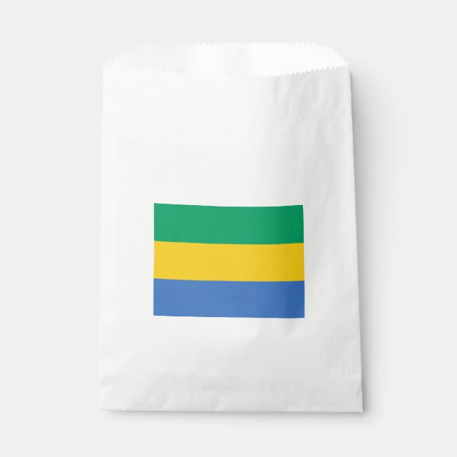 Gabunische Flagge (Gabun) Geschenktütchen (Vorderseite)