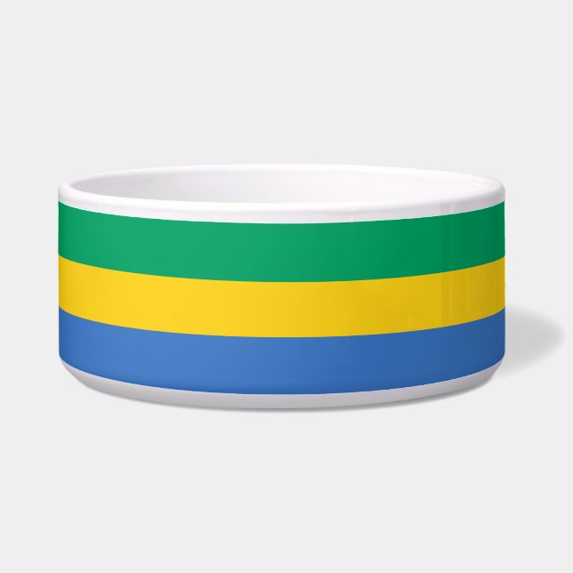 Gabunische Flagge (Gabun) Napf (Vorderseite)