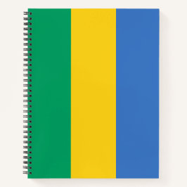 Gabunische Flagge (Gabun) Notizbuch
