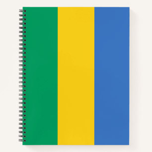 Gabunische Flagge (Gabun) Notizbuch