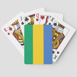 Gabunische Flagge (Gabun) Spielkarten