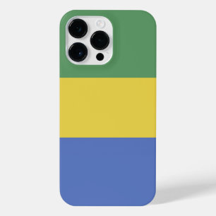 Gabunische Flagge iPhone 14 Pro Max Hülle