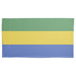 Gabunische Flagge Kissenbezug