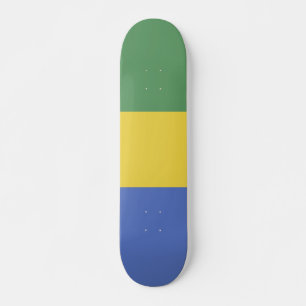 Gabunische Flagge Skateboard