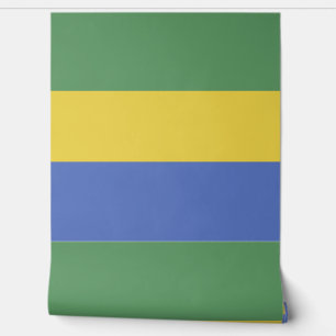 Gabunische Flagge Tapete