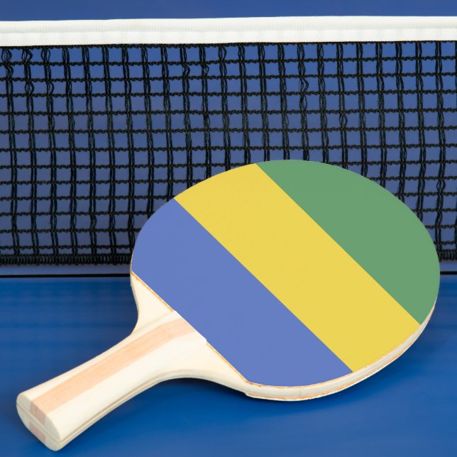 Gabunische Flagge Tischtennis Schläger (InSitu)