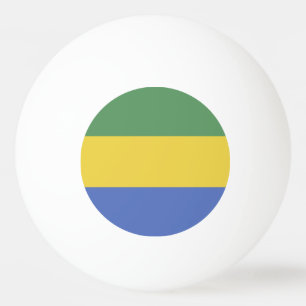 Gabunische Flagge Tischtennisball
