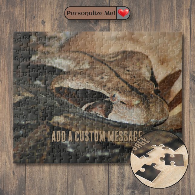 Gabunviper Nahaufnahme (Gaboon Viper Closeup Jigsaw Puzzle)