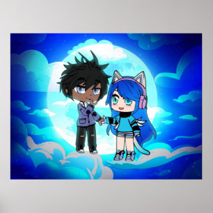 Gacha-Himmelsszene Poster