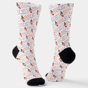Gackere bis du wackelig lustiges Erntedankfest Socken