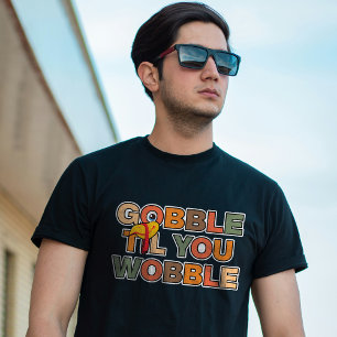 Gackere bis du wackelst Lustiges Erntedankfest T-Shirt