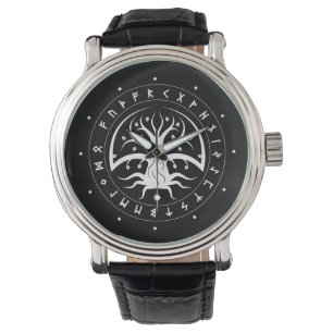 Gaddrasil Circle Runes Watches (Dots) Armbanduhr