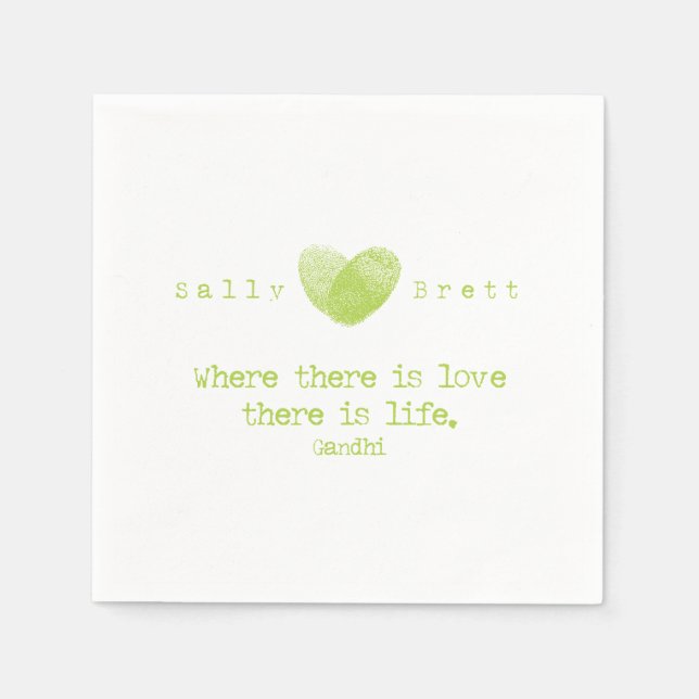 Gadhi Quote Napkin Serviette (Vorderseite)