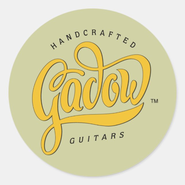 Gadow 3"-Logo-Aufkleber Runder Aufkleber (Vorderseite)
