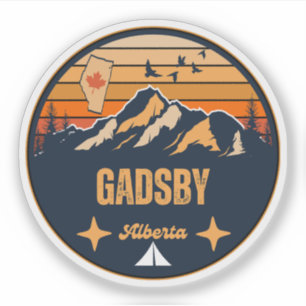 Gadsby, Alberta Aufkleber