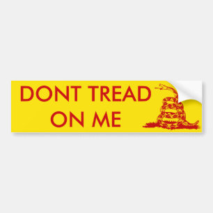 Gadsden_flag 11in Rot Bumper2 Autoaufkleber