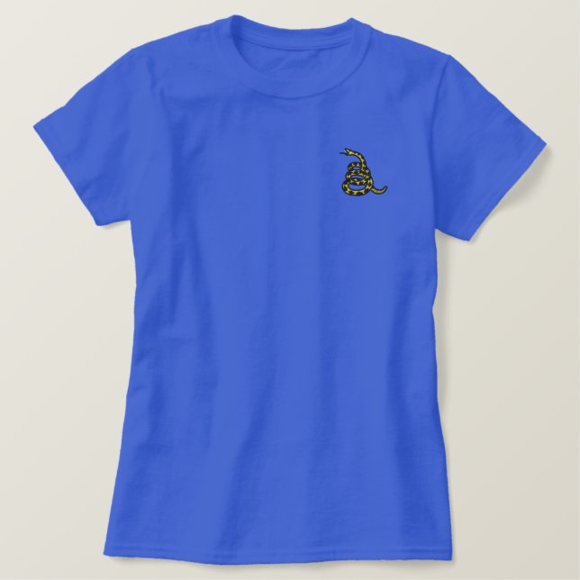 Gadsden Flag besticktes Shirt (Design vorne)