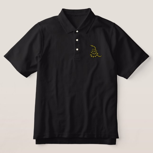 Gadsden Flag besticktes Shirt (Design Vorderseite)