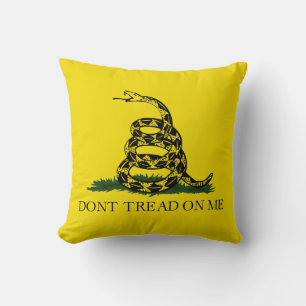 Gadsden Flag (Don't Tread on Me) (Schlangenflagge) Kissen