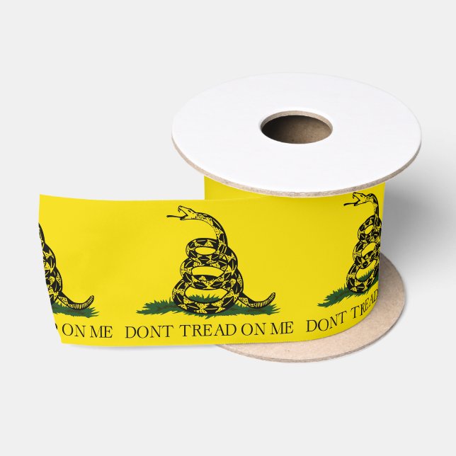 Gadsden Flag (Don't Tread on Me) (Schlangenflagge) Satinband (Spule)