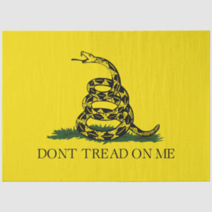 Gadsden Flag (Don't Tread on Me) (Schlangenflagge) Seidenpapier
