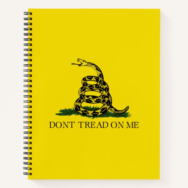 Gadsden Flag (Don't Tread on Me) (USA Snake) Notizbuch (Vorderseite)