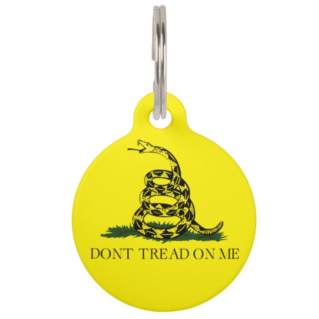 Gadsden Flag Round-Pet-Tag Haustiermarke (Vorderseite)