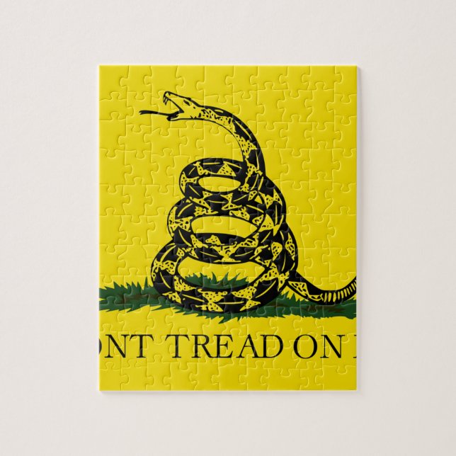 Gadsden Flag - Treten Sie mir nicht auf (Vertikal)