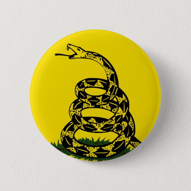 Gadsden-Flagge Button (Vorderseite)