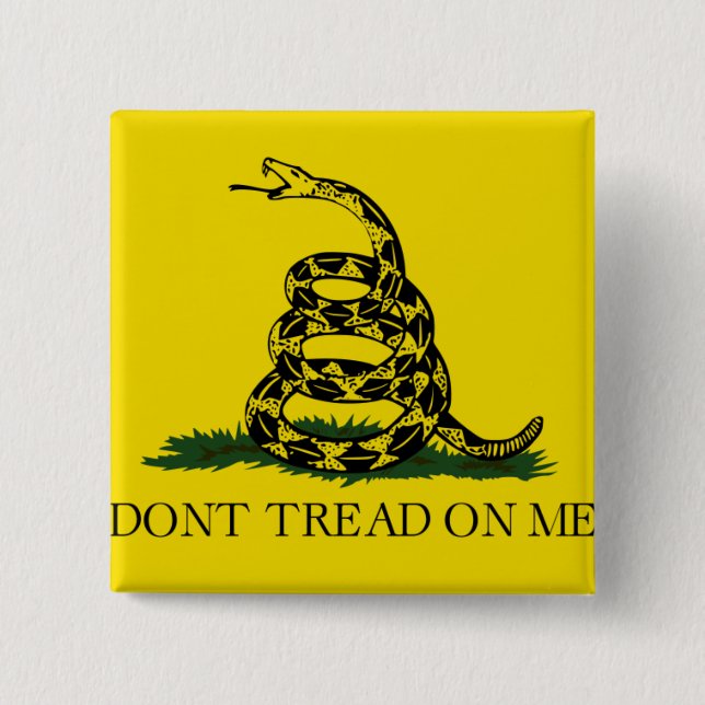 Gadsden-Flagge Button (Vorderseite)