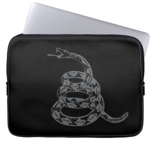 Gadsden-Flagge Don't Tread on Me Grau Laptopschutzhülle