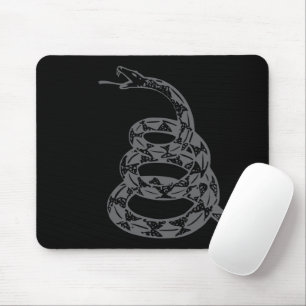 Gadsden-Flagge Don't Tread on Me Grau Mousepad