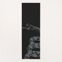 Gadsden-Flagge Don't Tread on Me Grau