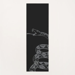 Gadsden-Flagge Don't Tread on Me Grau Yogamatte