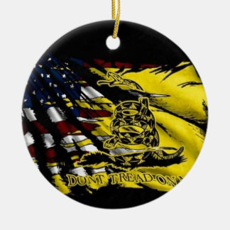 Gadsden-Flagge - Freiheit oder Tod Keramik Ornament