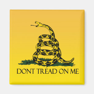 Gadsden-Flagge, gelber Hintergrund Magnet