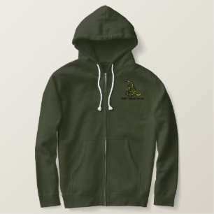 Gadsden Flagge gestickter Hoodie Bestickter Hoodie